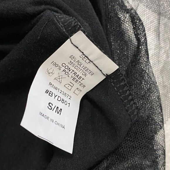 Fashion Nova kiss love tunic dress with tulle black - Picture 9 of 15